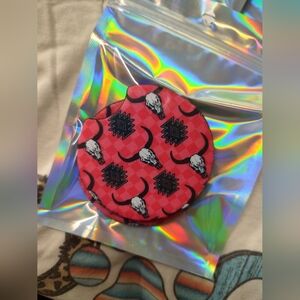 Red Skull Patterned Coaster